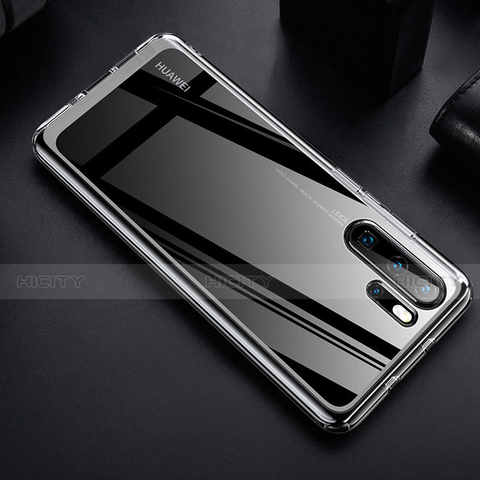 Huawei P30 Pro用ハイブリットバンパーケース 透明 プラスチック 鏡面 カバー M02 ファーウェイ 