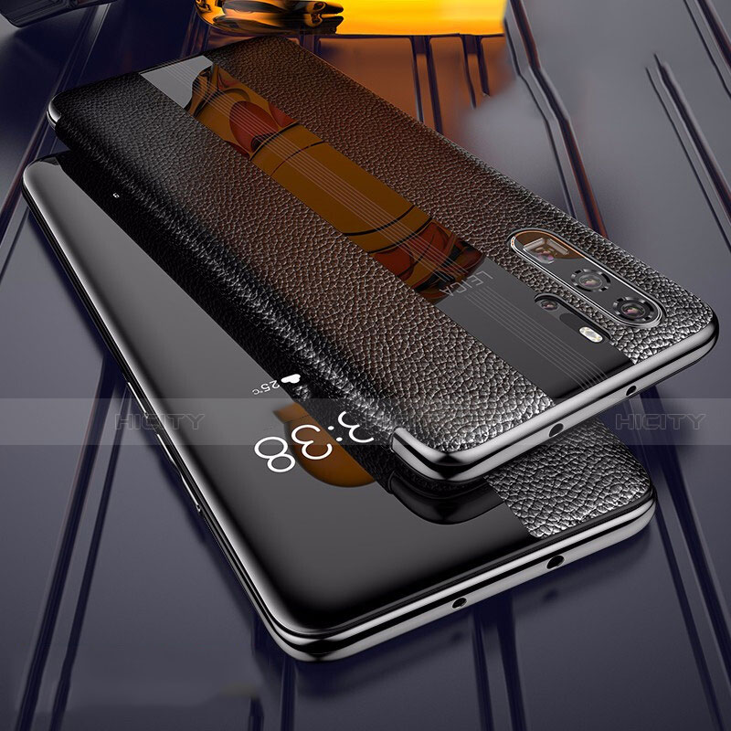 Huawei P30 Pro用シリコンケース ソフトタッチラバー レザー柄 Z01 ファーウェイ