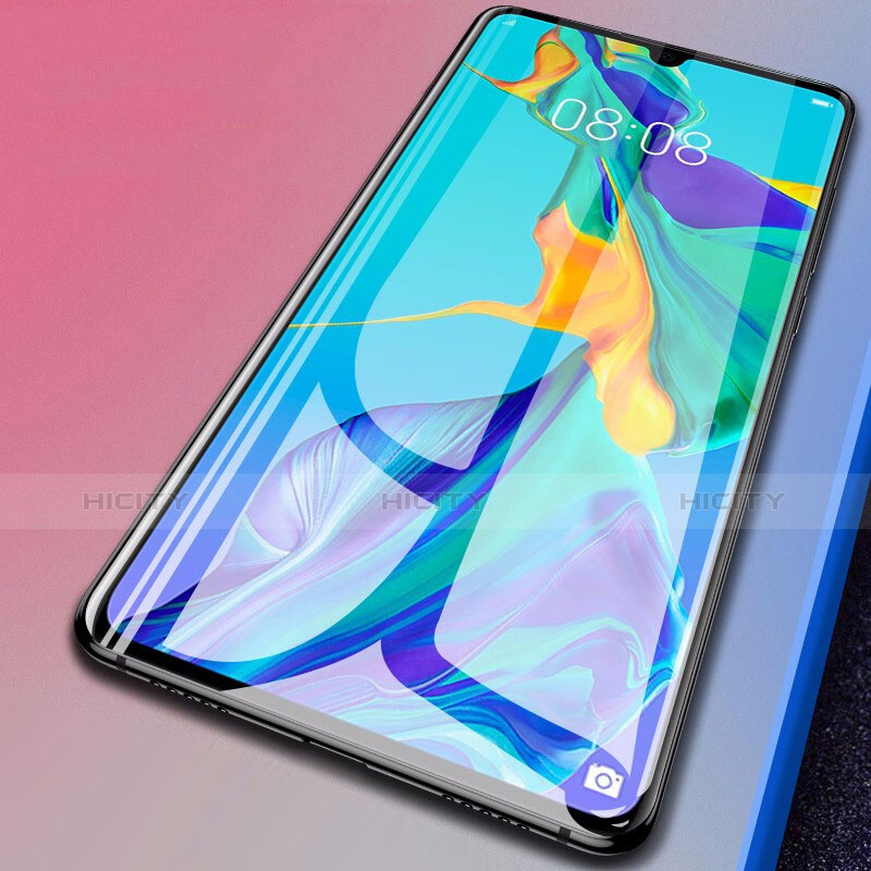 Huawei P30 Pro用強化ガラス フル液晶保護フィルム F08 ファーウェイ ブラック