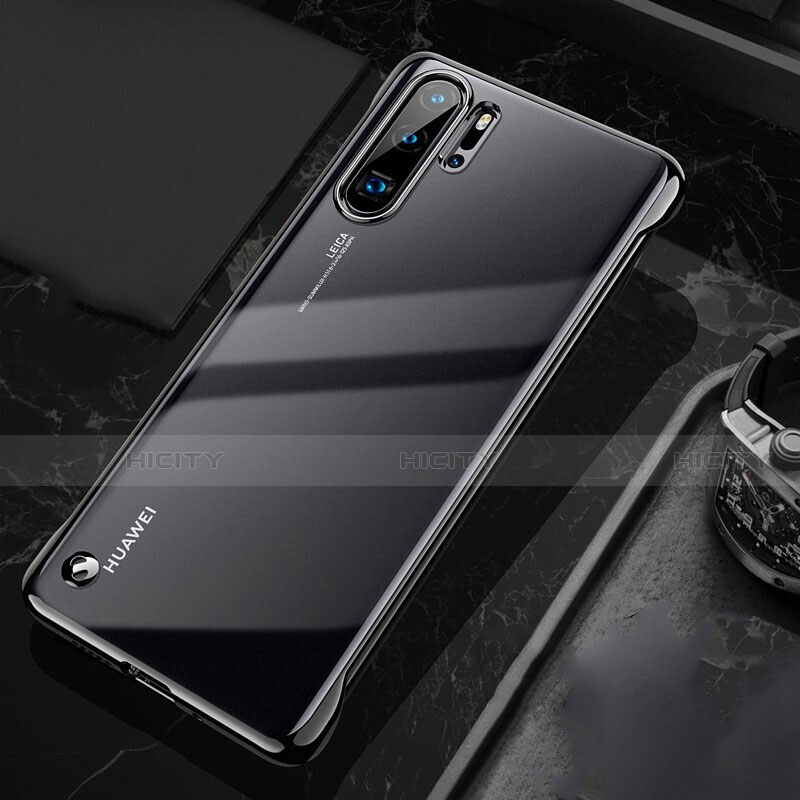Huawei P30 Pro New Edition用ハードカバー クリスタル クリア透明 S04 ファーウェイ ブラック