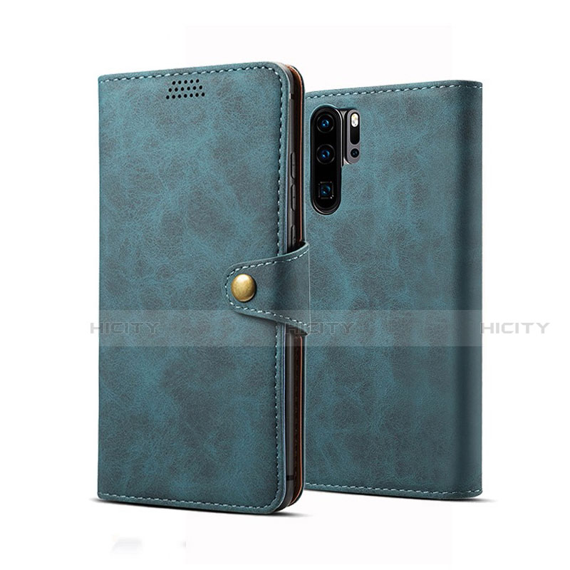 Huawei P30 Pro New Edition用手帳型 レザーケース スタンド カバー T09 ファーウェイ ネイビー