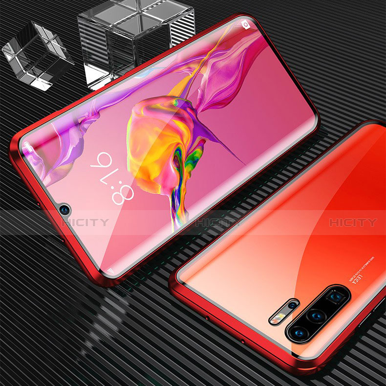 Huawei P30 Pro New Edition用ケース 高級感 手触り良い アルミメタル 製の金属製 360度 フルカバーバンパー 鏡面 カバー T02 ファーウェイ 