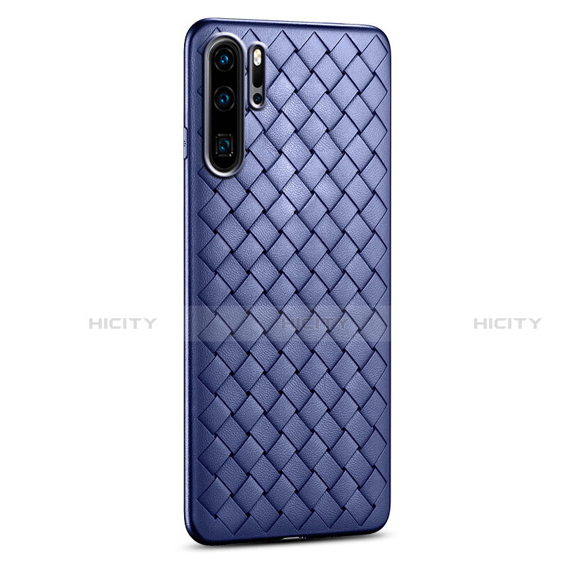 Huawei P30 Pro New Edition用シリコンケース ソフトタッチラバー レザー柄 カバー H02 ファーウェイ 