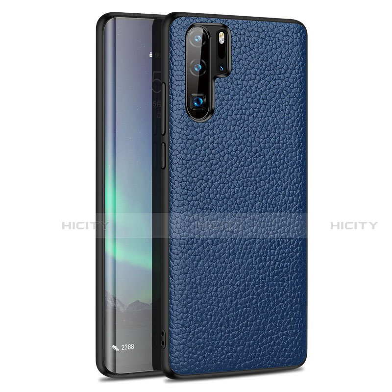 Huawei P30 Pro New Edition用シリコンケース ソフトタッチラバー レザー柄 カバー H05 ファーウェイ 