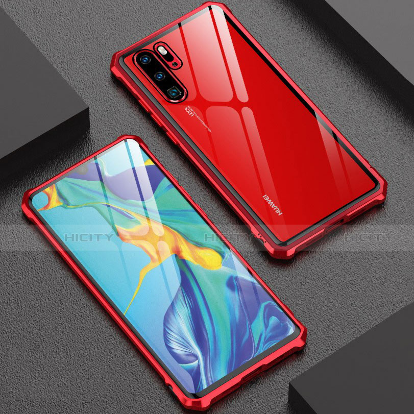 Huawei P30 Pro New Edition用ケース 高級感 手触り良い アルミメタル 製の金属製 360度 フルカバーバンパー 鏡面 カバー T08 ファーウェイ 