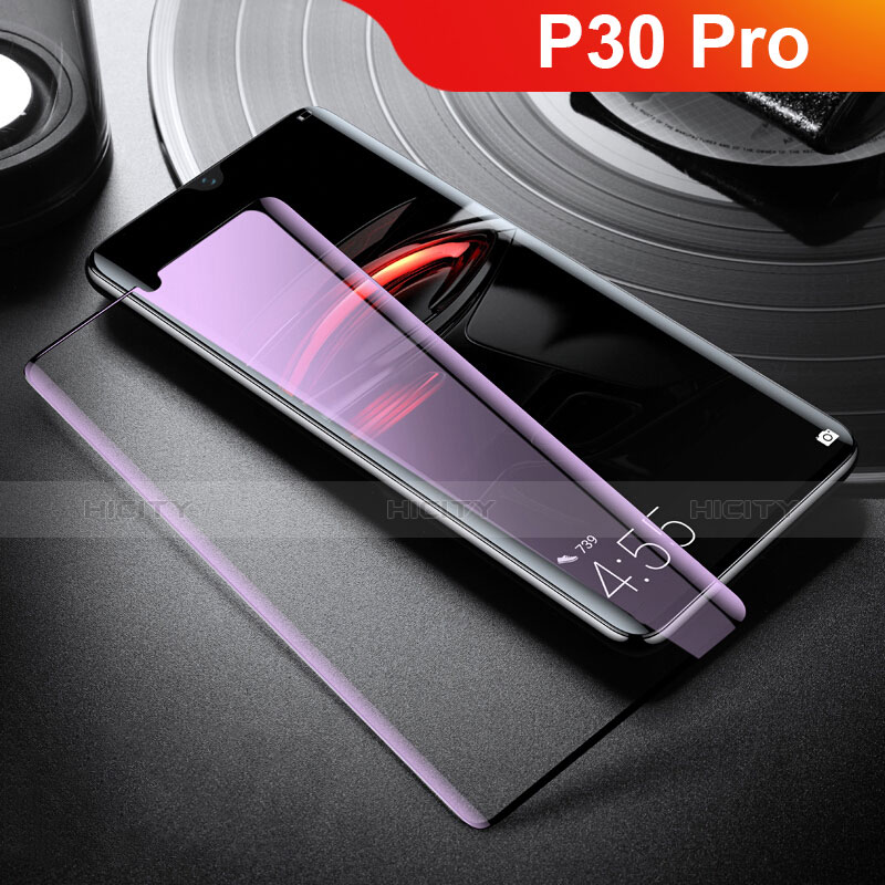 Huawei P30 Pro New Edition用強化ガラス フル液晶保護フィルム アンチグレア ブルーライト ファーウェイ ホワイト