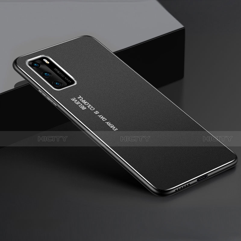 Huawei P40用ケース 高級感 手触り良い アルミメタル 製の金属製 カバー T05 ファーウェイ 