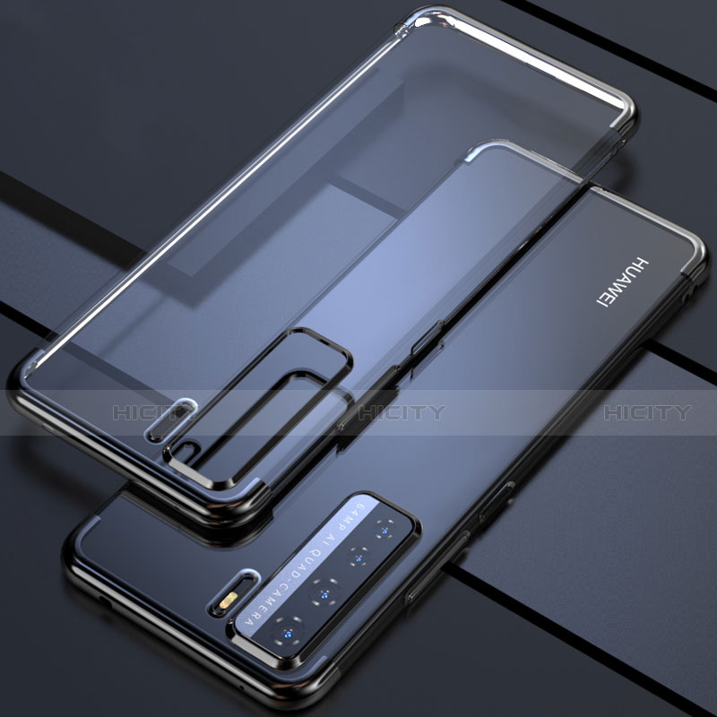 Huawei P40 Lite 5G用極薄ソフトケース シリコンケース 耐衝撃 全面保護 クリア透明 S04 ファーウェイ 