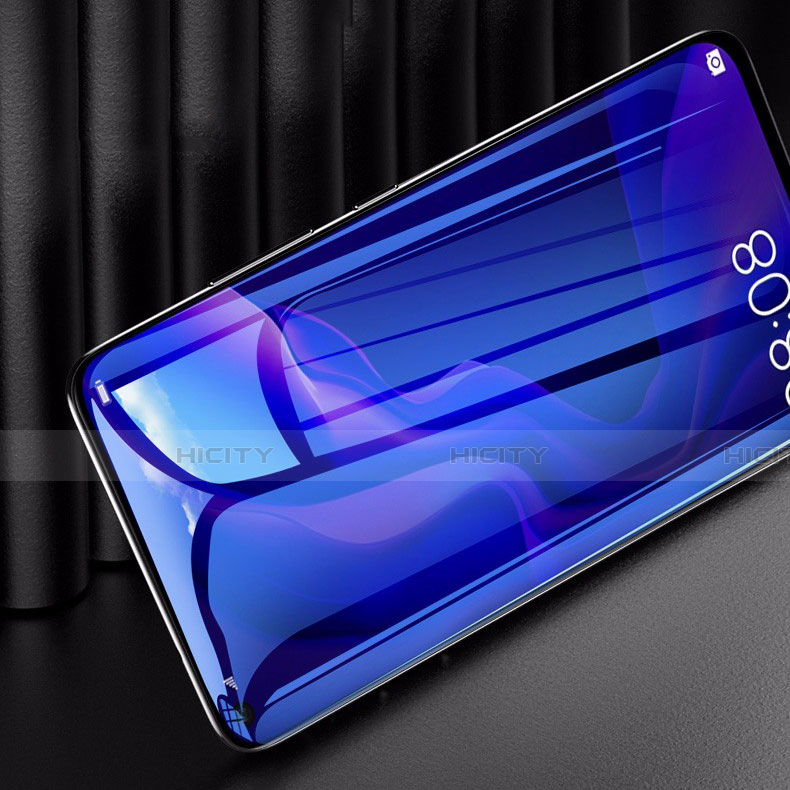 Huawei P40 Lite 5G用強化ガラス フル液晶保護フィルム アンチグレア ブルーライト ファーウェイ ブラック