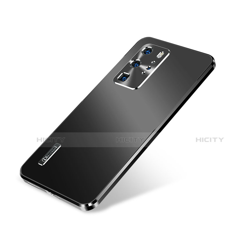 Huawei P40 Pro用ケース 高級感 手触り良い アルミメタル 製の金属製 カバー A01 ファーウェイ ブラック