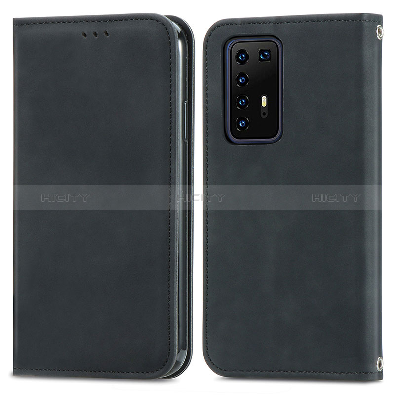 Huawei P40 Pro用手帳型 レザーケース スタンド カバー S04D ファーウェイ 