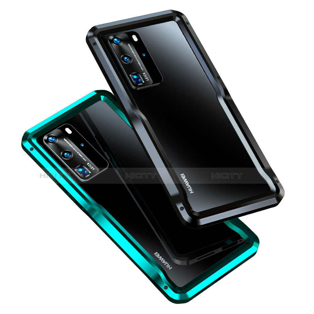 Huawei P40 Pro用ケース 高級感 手触り良い アルミメタル 製の金属製 バンパー カバー T03 ファーウェイ 