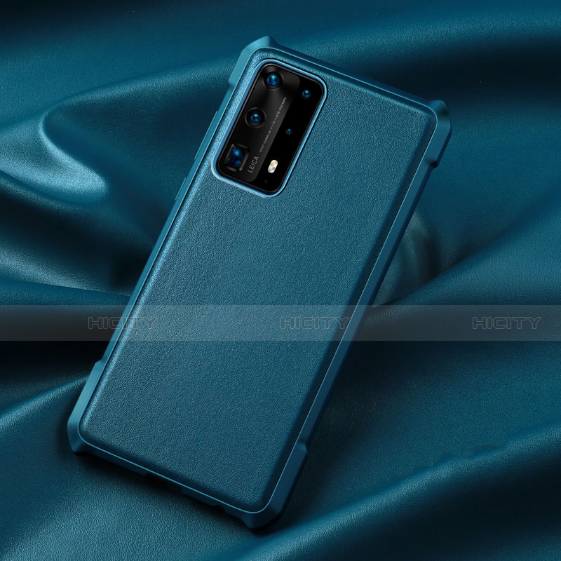 Huawei P40 Pro+ Plus用360度 フルカバー極薄ソフトケース シリコンケース 耐衝撃 全面保護 バンパー S06 ファーウェイ ネイビー