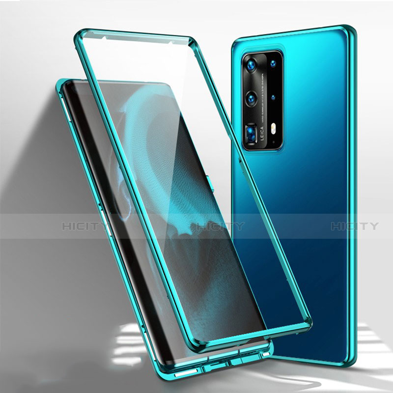 Huawei P40 Pro+ Plus用ケース 高級感 手触り良い アルミメタル 製の金属製 360度 フルカバーバンパー 鏡面 カバー T01 ファーウェイ 