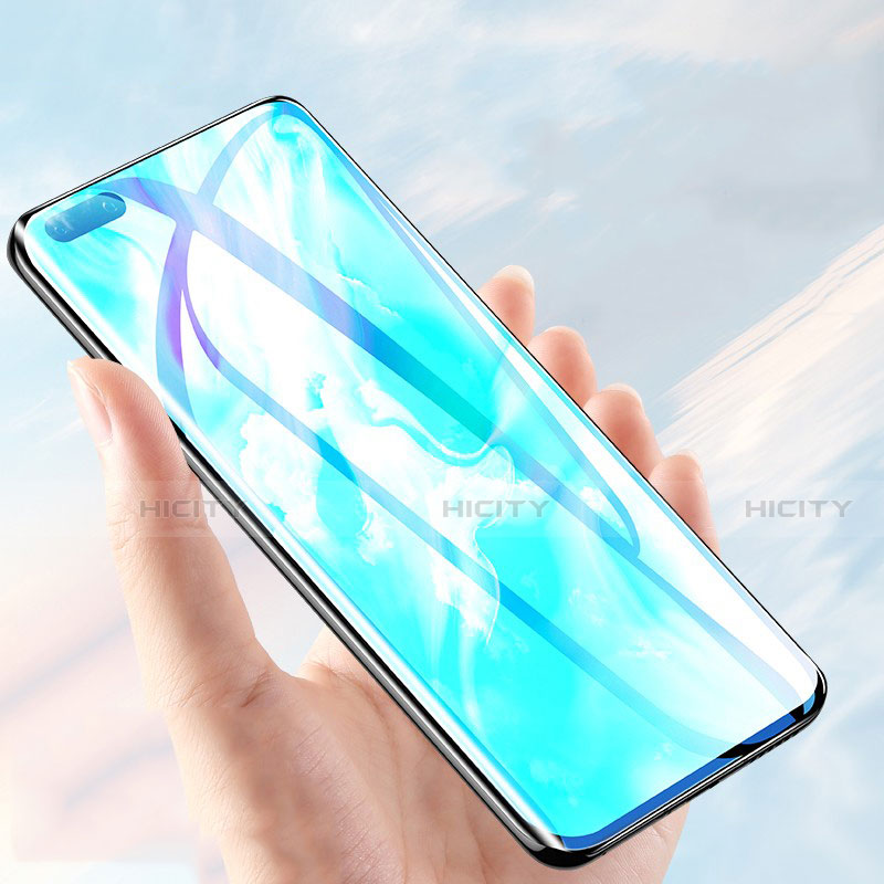 Huawei P40 Pro+ Plus用強化ガラス フル液晶保護フィルム G01 ファーウェイ ブラック