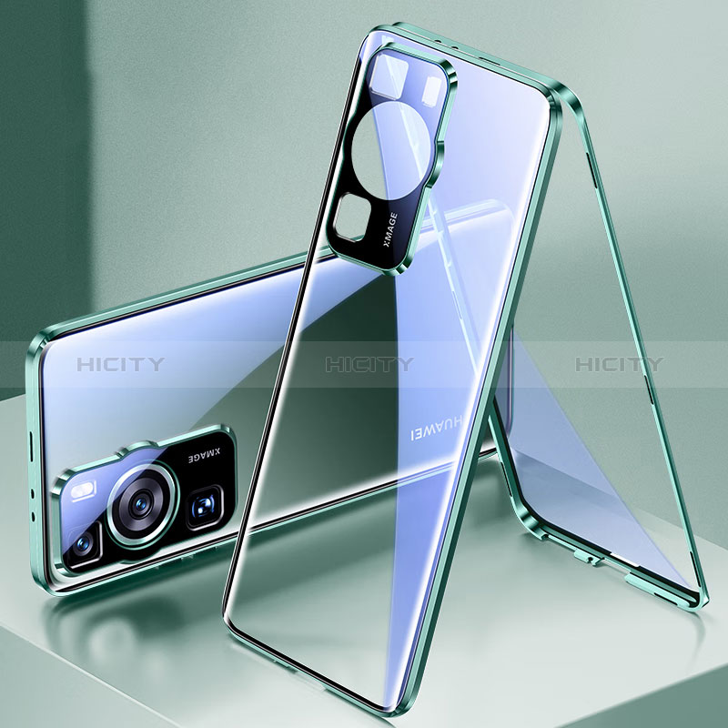Huawei P60用ケース 高級感 手触り良い アルミメタル 製の金属製 360度 フルカバーバンパー 鏡面 カバー ファーウェイ 