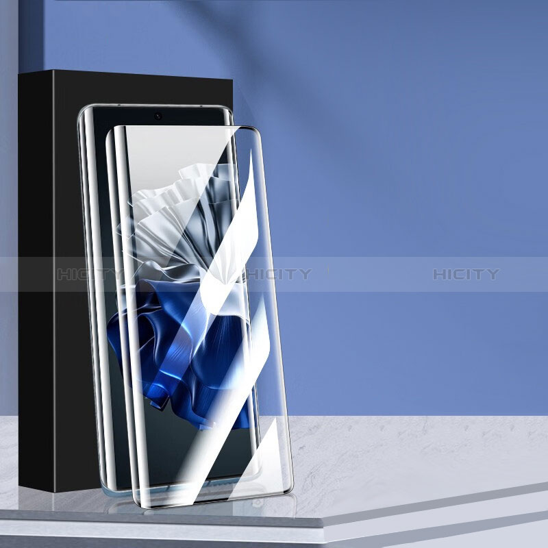 Huawei P60用強化ガラス フル液晶保護フィルム F02 ファーウェイ ブラック