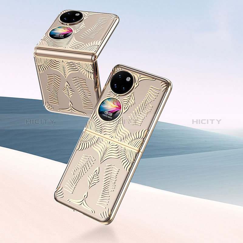 Huawei P60 Pocket用ハードケース プラスチック 質感もマット 前面と背面 360度 フルカバー ZL4 ファーウェイ 