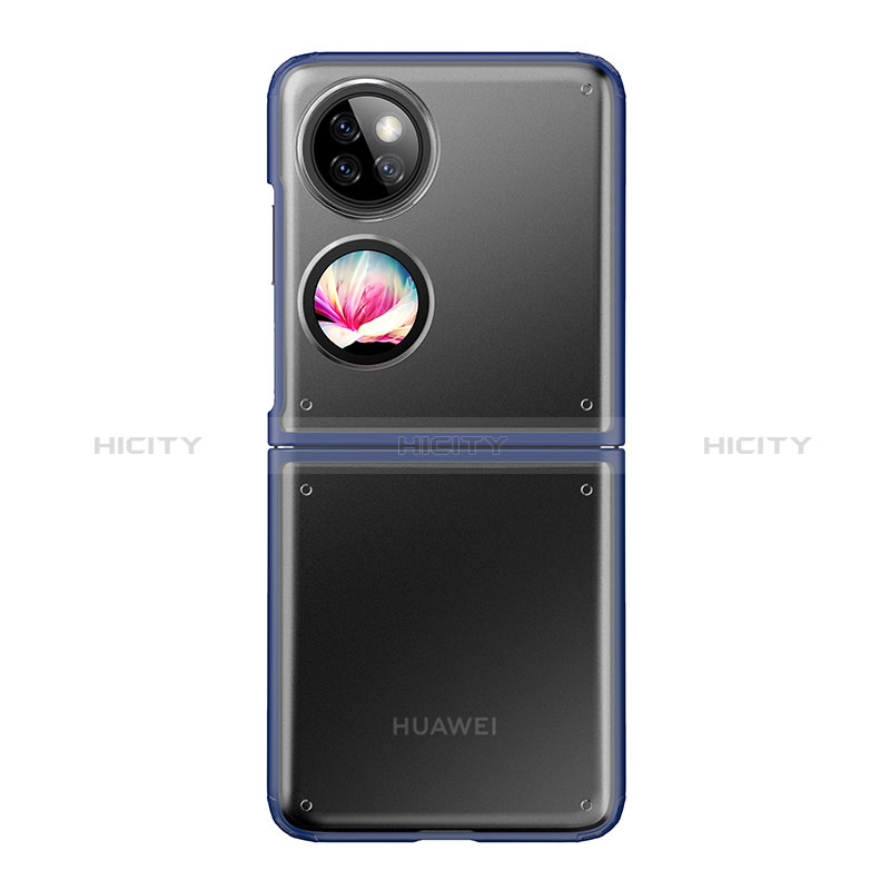 Huawei P60 Pocket用ハードカバー クリスタル クリア透明 QH2 ファーウェイ 