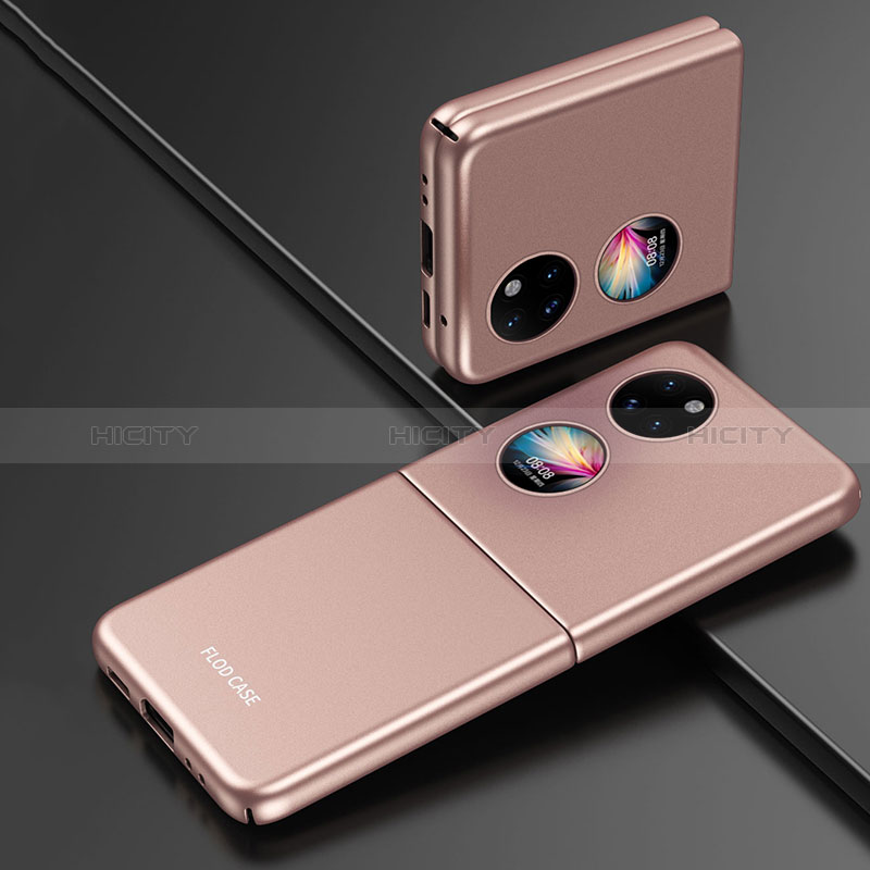 Huawei P60 Pocket用ハードケース プラスチック 質感もマット 前面と背面 360度 フルカバー QH1 ファーウェイ 