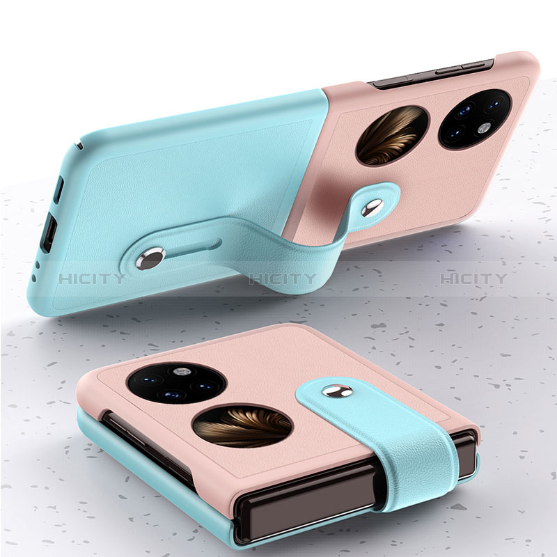 Huawei P60 Pocket用ハードケース プラスチック 質感もマット 前面と背面 360度 フルカバー QH4 ファーウェイ 