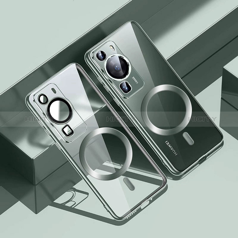 Huawei P60 Pro用極薄ソフトケース シリコンケース 耐衝撃 全面保護 クリア透明 カバー Mag-Safe 磁気 Magnetic S01 ファーウェイ 