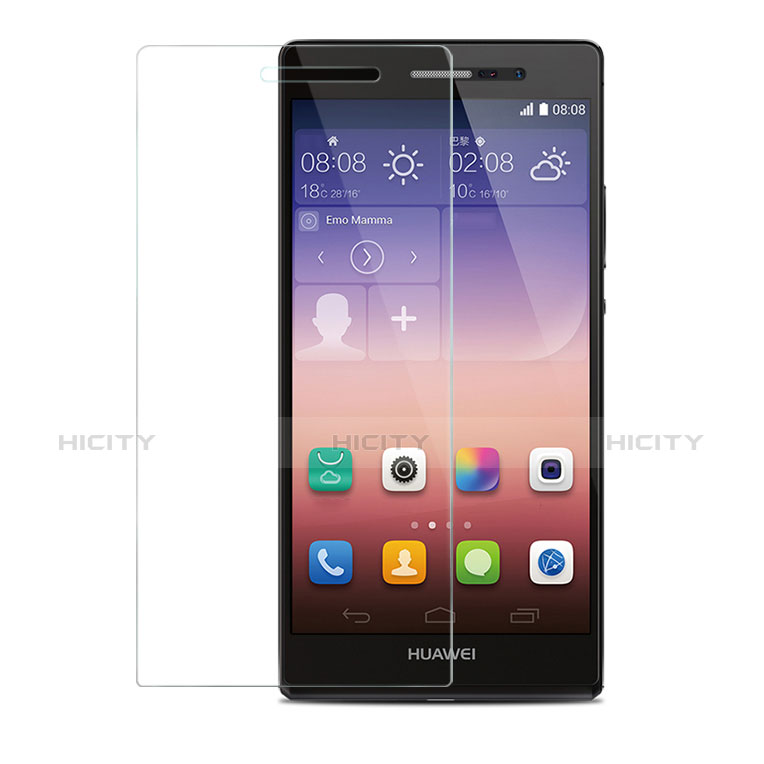 Huawei P7 Dual SIM用強化ガラス 液晶保護フィルム T04 ファーウェイ クリア