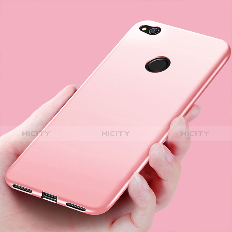 Huawei P8 Lite (2017)用極薄ソフトケース シリコンケース 耐衝撃 全面保護 S02 ファーウェイ ピンク