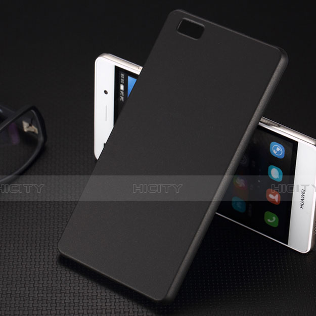 Huawei P8 Lite用ハードケース プラスチック 質感もマット ファーウェイ ブラック