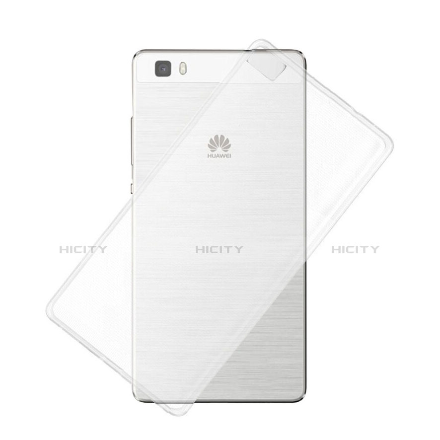 Huawei P8 Lite用極薄ソフトケース シリコンケース 耐衝撃 全面保護 クリア透明 ファーウェイ クリア