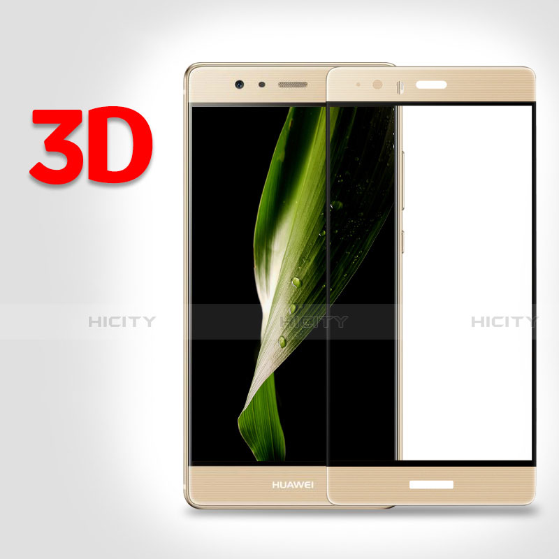 Huawei P9用強化ガラス 液晶保護フィルム 3D ファーウェイ ゴールド