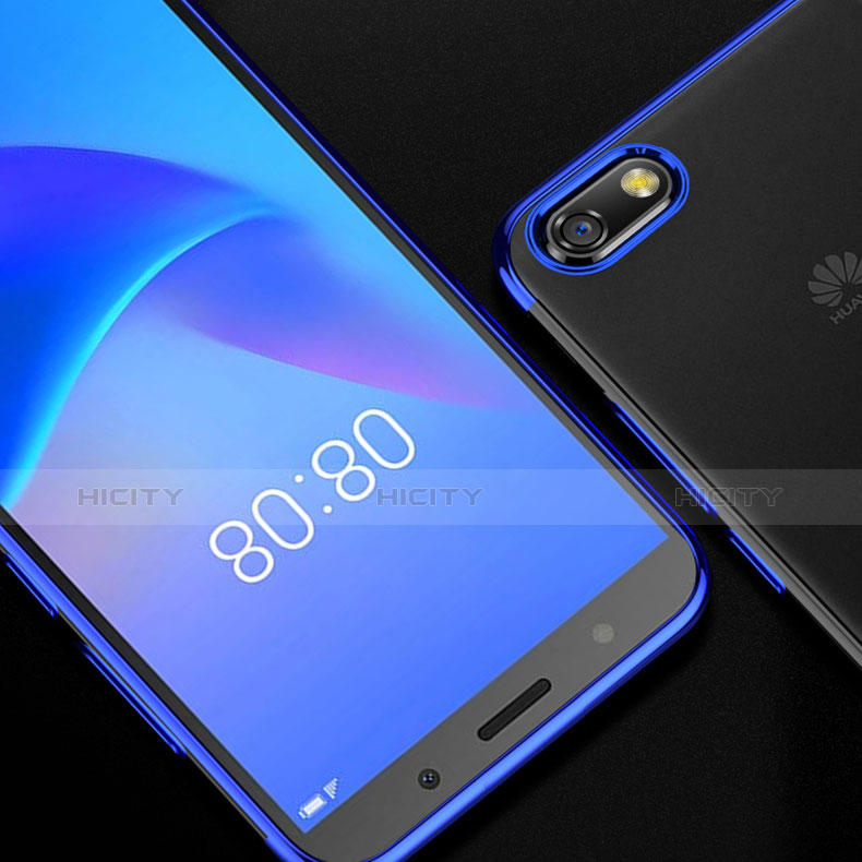 Huawei Y5 (2018)用極薄ソフトケース シリコンケース 耐衝撃 全面保護 クリア透明 S01 ファーウェイ 