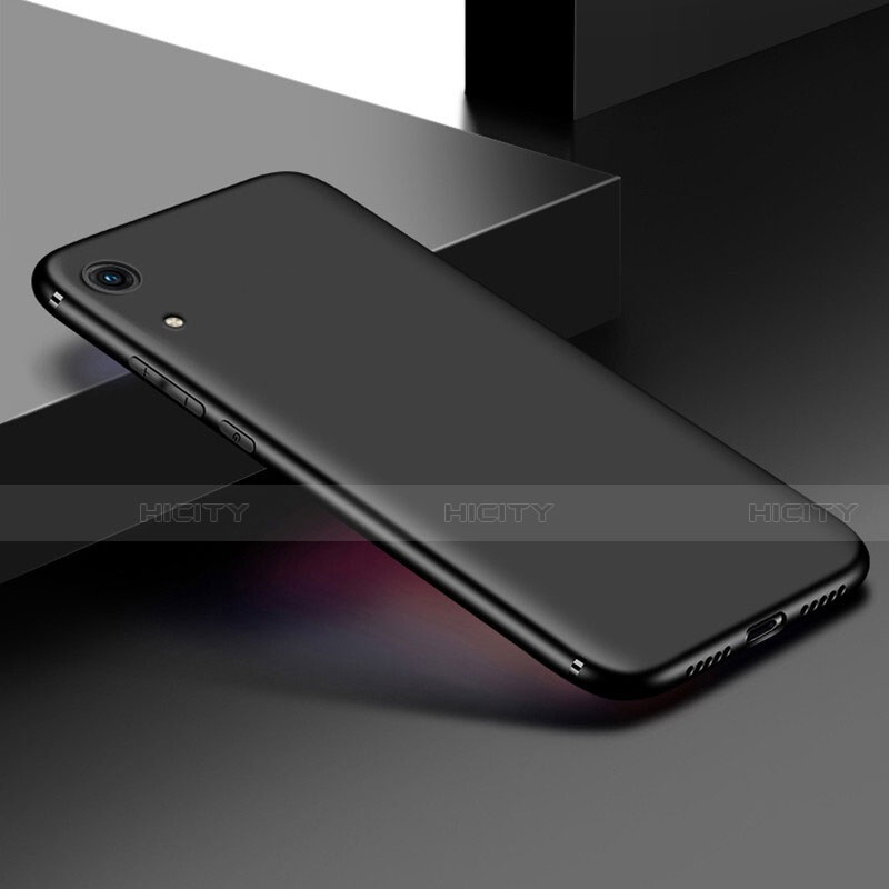 Huawei Y6 (2019)用極薄ソフトケース シリコンケース 耐衝撃 全面保護 S07 ファーウェイ ブラック