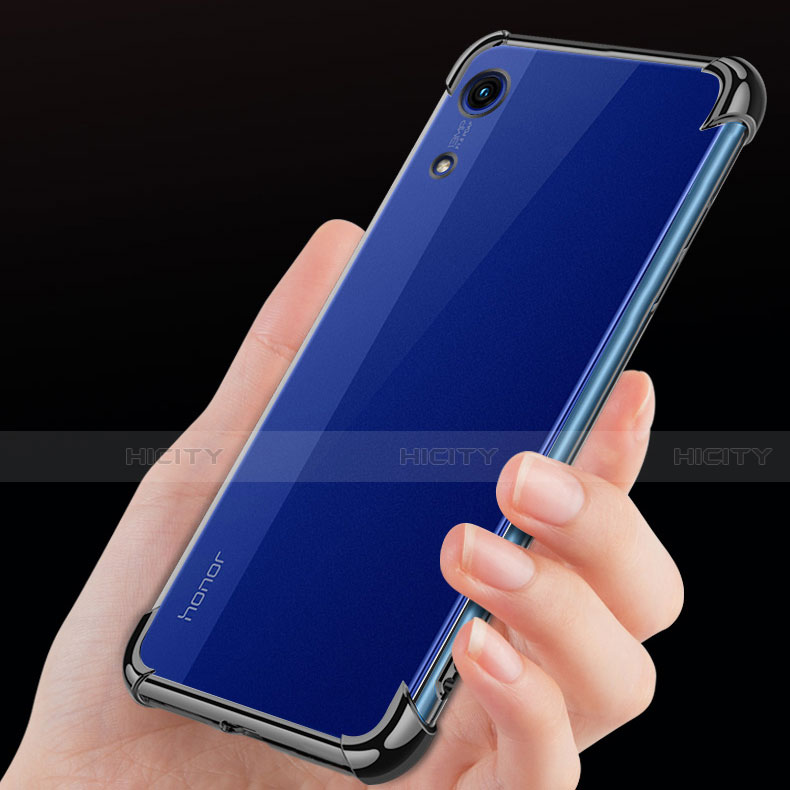 Huawei Y6 Prime (2019)用極薄ソフトケース シリコンケース 耐衝撃 全面保護 クリア透明 T11 ファーウェイ ブラック