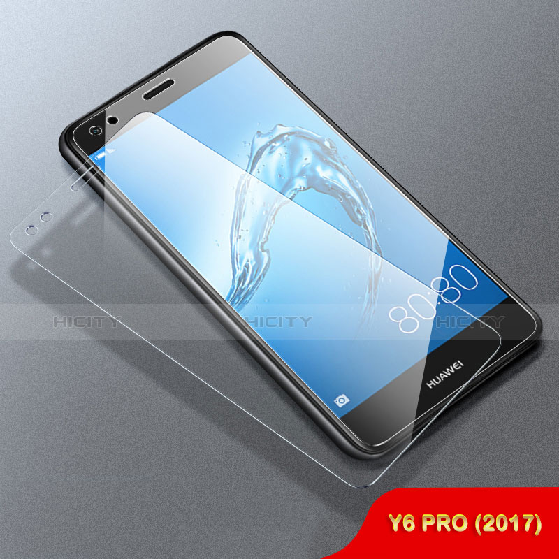 Huawei Y6 Pro (2017)用強化ガラス 液晶保護フィルム ファーウェイ クリア
