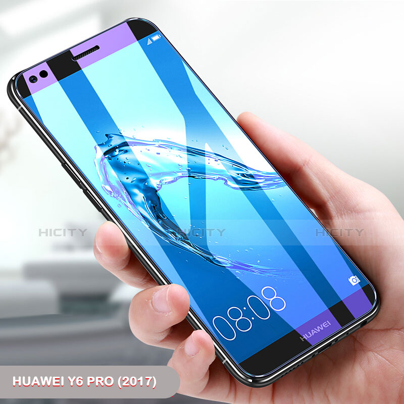 Huawei Y6 Pro (2017)用アンチグレア ブルーライト 強化ガラス 液晶保護フィルム ファーウェイ クリア