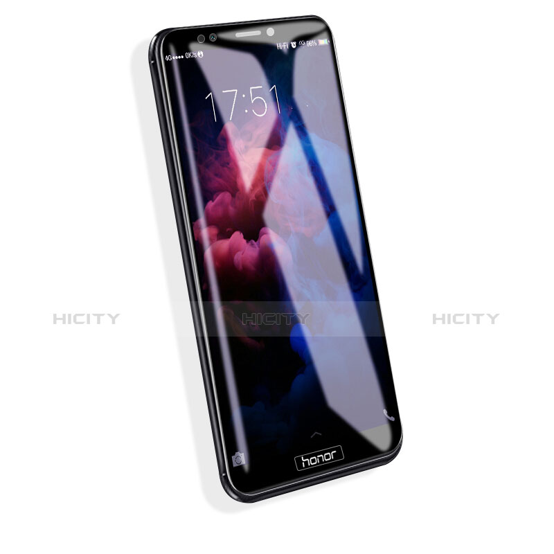 Huawei Y7 (2018)用強化ガラス フル液晶保護フィルム F02 ファーウェイ ブラック