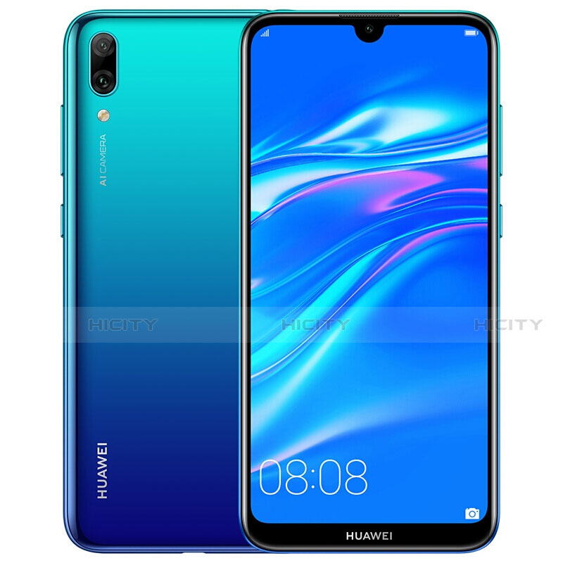 Huawei Y7 (2019)用強化ガラス フル液晶保護フィルム ファーウェイ ブラック