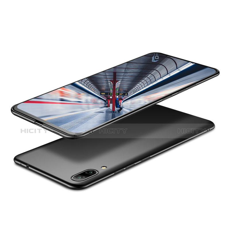 Huawei Y7 Prime (2019)用ハードケース プラスチック 質感もマット ファーウェイ ブラック