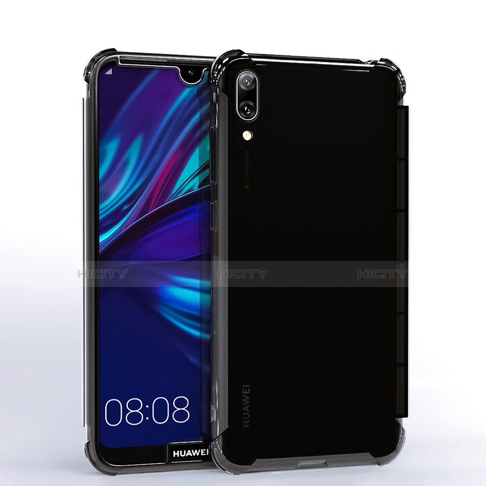 Huawei Y7 Prime (2019)用極薄ソフトケース シリコンケース 耐衝撃 全面保護 透明 H02 ファーウェイ 