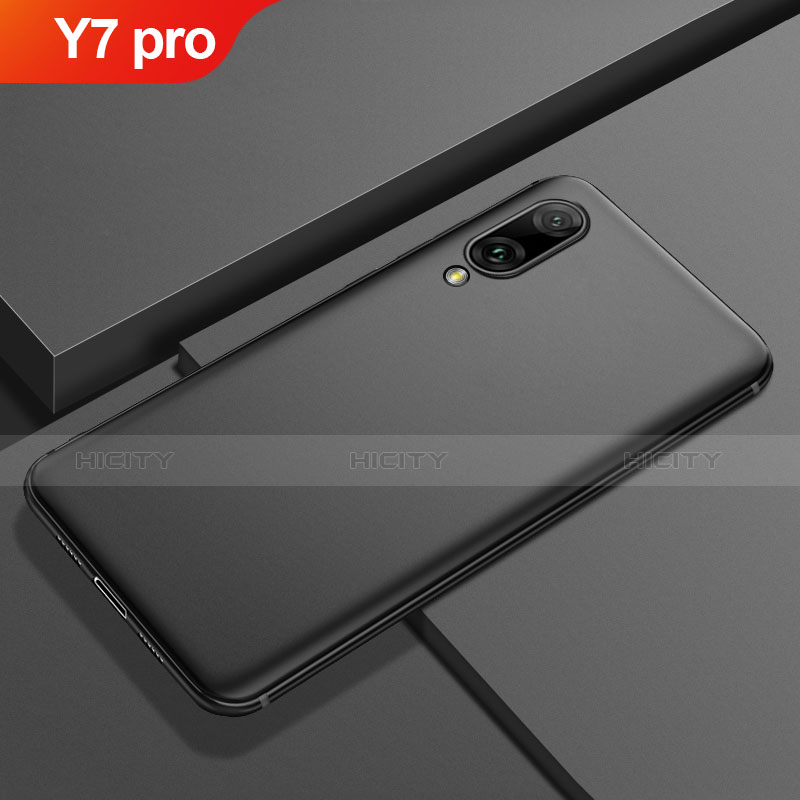 Huawei Y7 Pro (2019)用極薄ソフトケース シリコンケース 耐衝撃 全面保護 S01 ファーウェイ ブラック