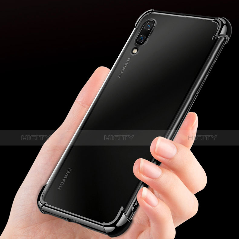 Huawei Y7 Pro (2019)用極薄ソフトケース シリコンケース 耐衝撃 全面保護 クリア透明 H01 ファーウェイ 