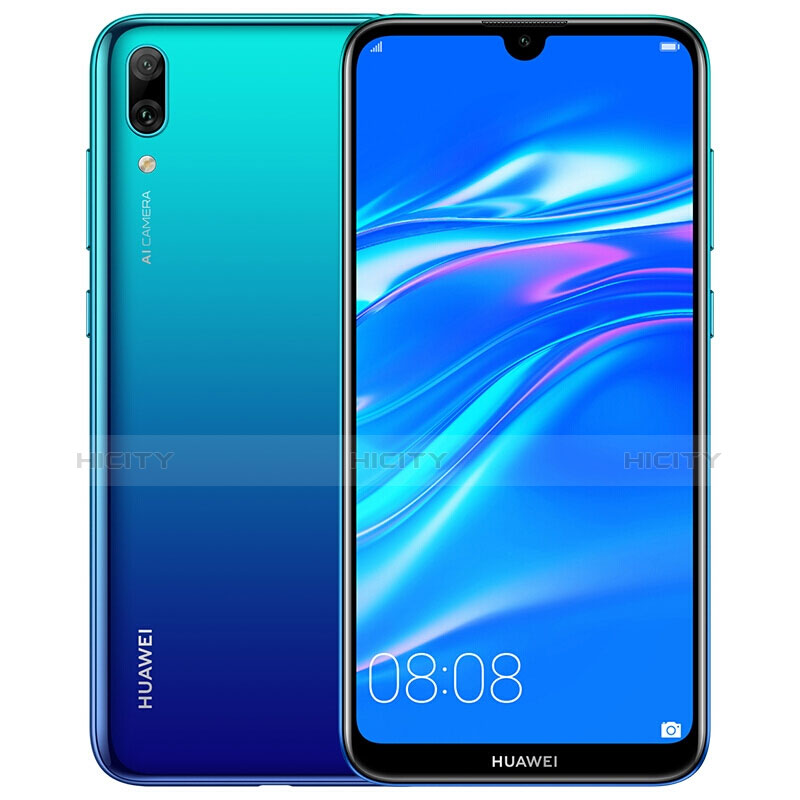 Huawei Y7 Pro (2019)用強化ガラス フル液晶保護フィルム ファーウェイ ブラック