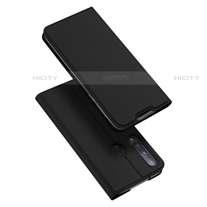 Huawei Y7p用手帳型 レザーケース スタンド カバー L10 ファーウェイ ブラック