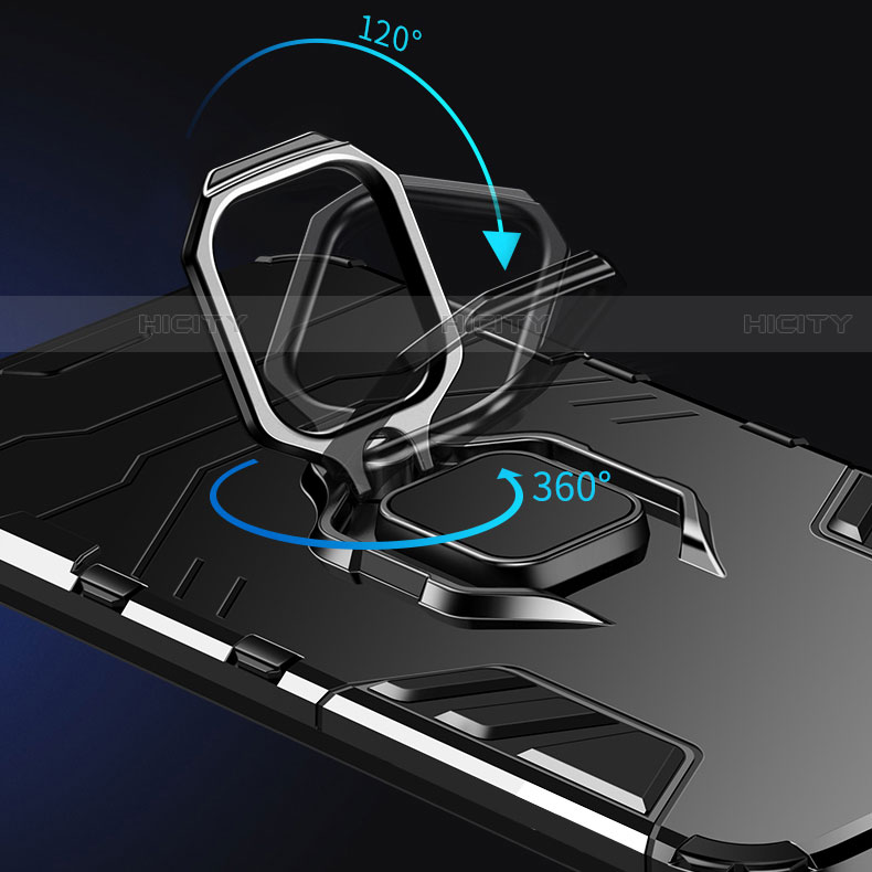 Huawei Y8s用ハイブリットバンパーケース プラスチック アンド指輪 マグネット式 ファーウェイ 