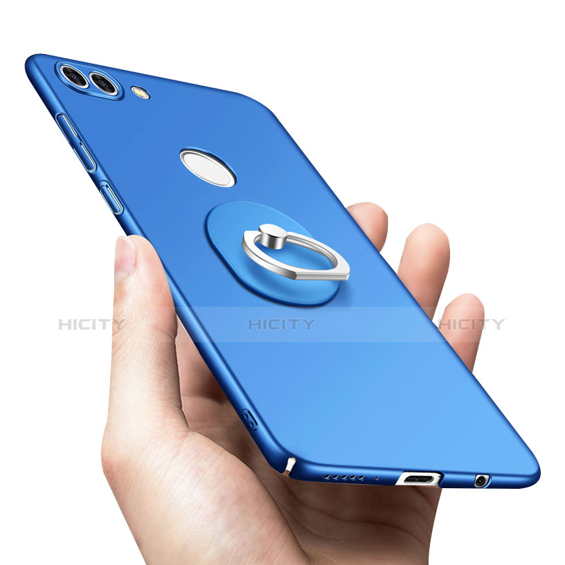 Huawei Y9 (2018)用ハードケース プラスチック 質感もマット アンド指輪 A01 ファーウェイ 