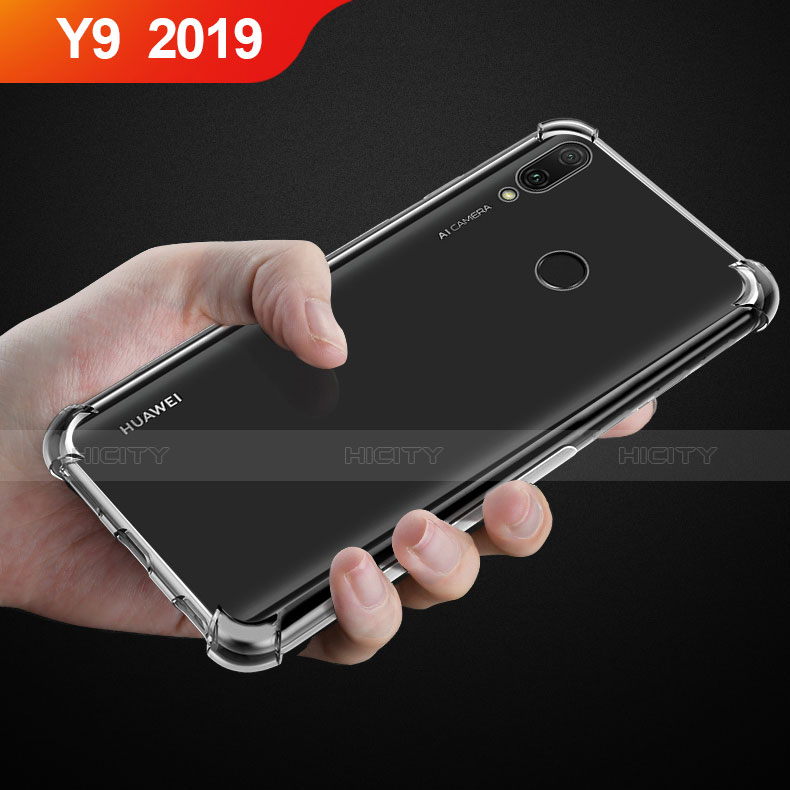 Huawei Y9 (2019)用極薄ソフトケース シリコンケース 耐衝撃 全面保護 クリア透明 カバー ファーウェイ クリア