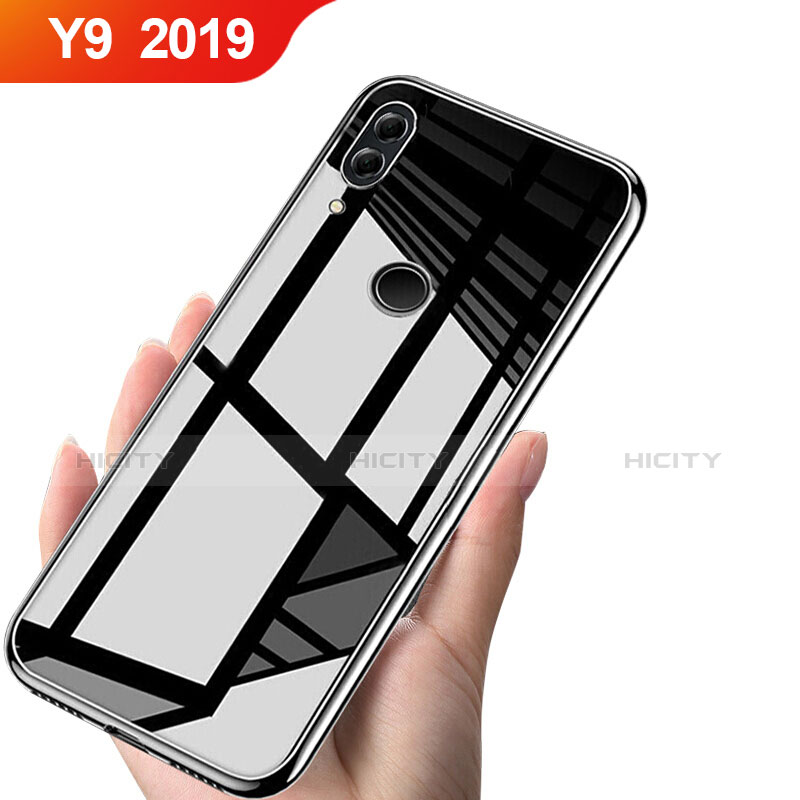 Huawei Y9 (2019)用極薄ソフトケース シリコンケース 耐衝撃 全面保護 クリア透明 T04 ファーウェイ クリア