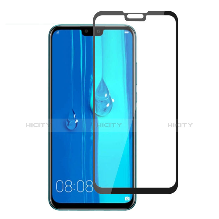 Huawei Y9 (2019)用強化ガラス フル液晶保護フィルム ファーウェイ ブラック