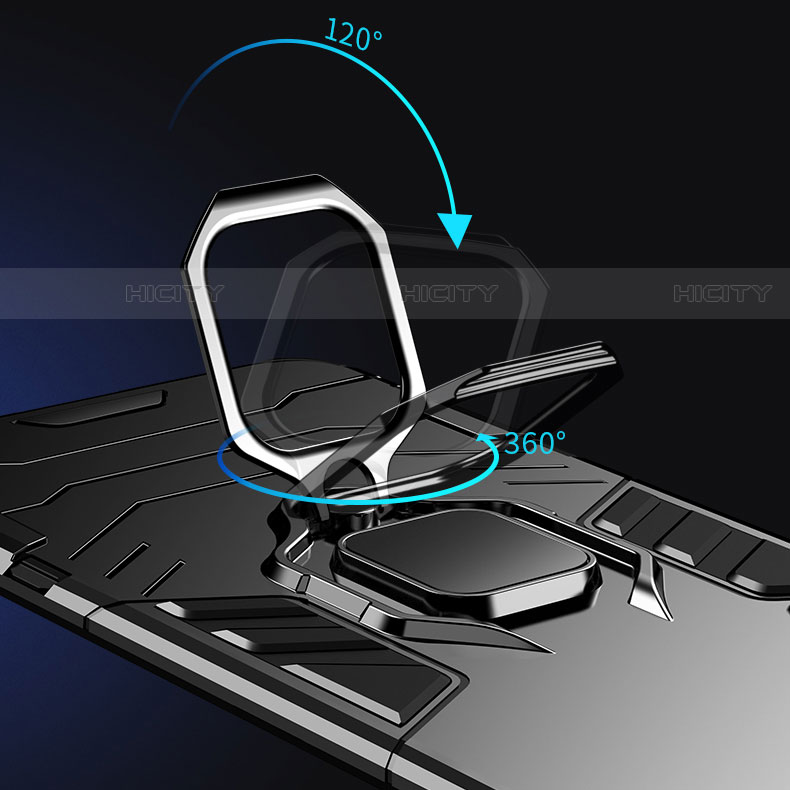 Huawei Y9s用ハイブリットバンパーケース プラスチック アンド指輪 マグネット式 ファーウェイ 